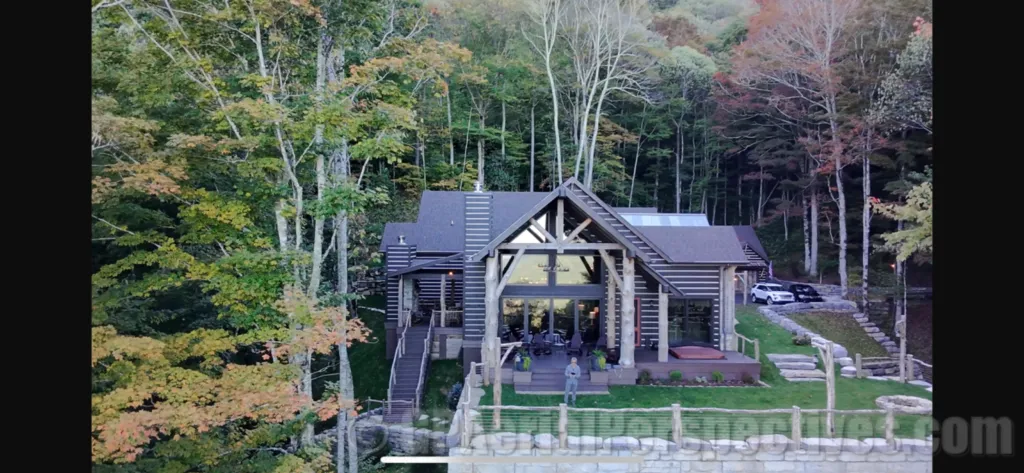 Mountain Cabin on a Cliff